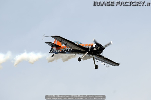 2019-10-12 Linate Airshow 00798 Sukhoi Su-31 - Giodo Racioppoli